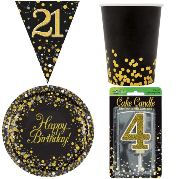 Black & Gold Sparkling Fizz