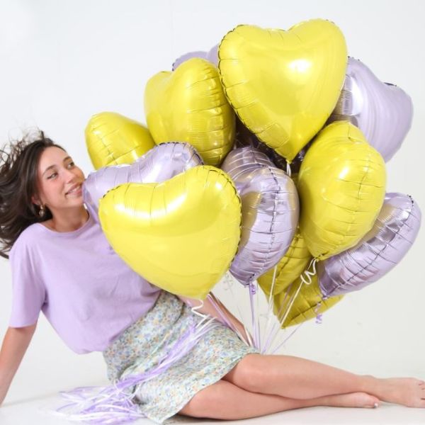 Plain Colour Hearts