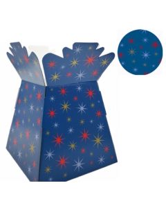Bouquet Box Glossy Multi Colour Stars Teal Box of 30