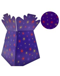 Bouquet Box Glossy Multi Colour Stars Purple Box of 30