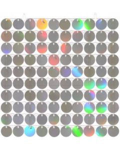Clip Together Iridescent Round Sequins Wall Panel 30cmx30cm