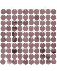 Clip Together Pink Round Sequins Wall Panel 30cmx30cm