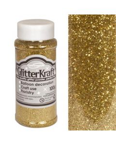 100g Metallic Gold Fine Glitter Oaktree