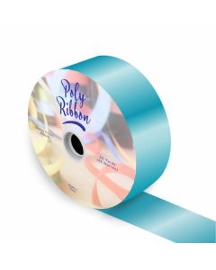 50mm (2") Poly Ribbon 100 Yards Turquoise Florist Supplies UK