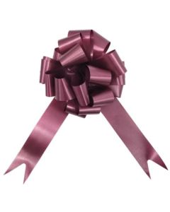 30mm Poly Ribbon Pull Bows 30pcs Burgundy Florist Supplies UK