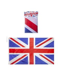 UNION JACK MEGA JUMBO 8 X 5" RAYON FLAG W/2 GROMMETS PBHC