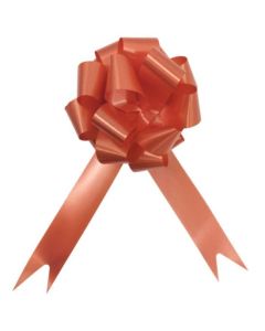 30mm Poly Ribbon Pull Bows 30pcs Dark Orange Florist Supplies UK