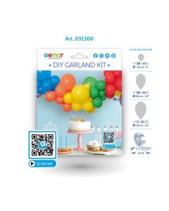 Primary Colours DIY Latex Balloon Garland Kit from Gemar