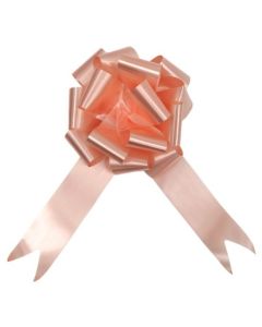 50mm Poly Ribbon Pull Bows 20pcs Peach Florist Supplies UK