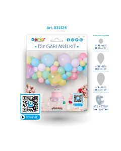 Macaron Colours DIY Latex Balloon Garland Kit from Gemar