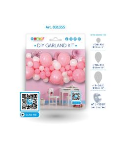 Gemar Baby Girl DIY Latex Balloon Garland Kit From Gemar