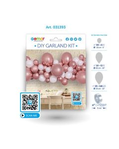 White & Rose Gold DIY Garland Kit From Gemar