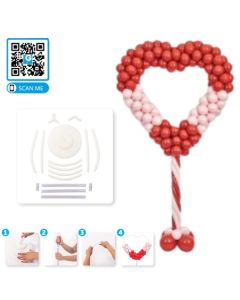 Heart Balloon Display on Stand