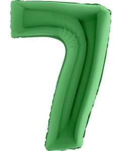 Number 7 Green 40" Foil Balloon 037GR-P