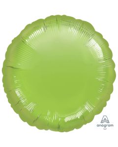 18" Metallic Lime Green Round Foil Balloon Unpackaged Anagram