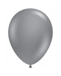 11" Gray Smoke 100ct Tuftex® 100% Natural Latex Balloons