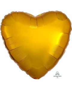 17" Metallic Gold Heart Foil Balloon Anagram