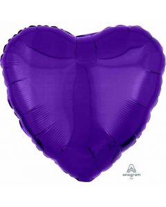 18" METALLIC PURPLE HEART UNPACKAGED - 1059702