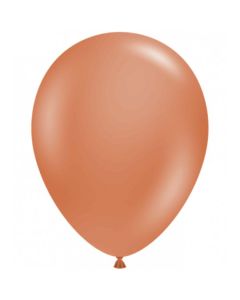 11" Burnt Orange 12ct Tuftex® 100% Natural Latex Balloons