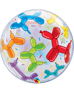 22" Single Bubble Balloon Dogs