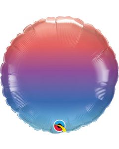 18" Winter Ombre Round Foil Balloon Qualatex