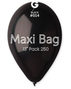 13" Pk250 Maxi Bag Black GemarUK