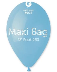 13" Pk250 Maxi Bag Baby Blue GemarUK