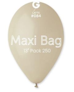 13" Pk250 Maxi Bag Latte GemarUK