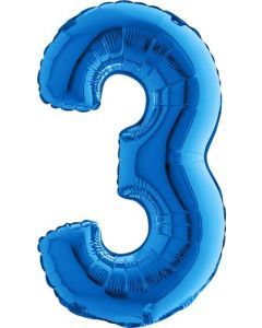 14" NUMBER 3 BLUE 14003B-P