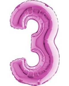 14" NUMBER 3 FUXIA 14013F-P