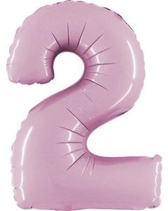 14" NUMBER 2 PASTEL PINK 14072PP-P