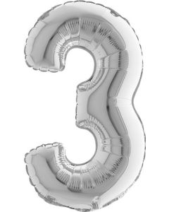 14" NUMBER 3 SILVER 14093S-P