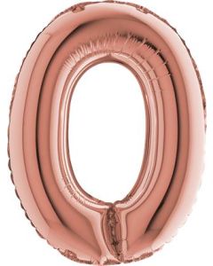 14" NUMBER 0 ROSE GOLD 142300RG-P