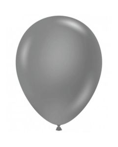 5" Metallic Silver 50ct Tuftex® 100% Natural Latex Balloons