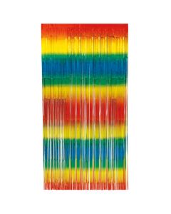 Rainbow Foil Fringe Door Curtain Unique