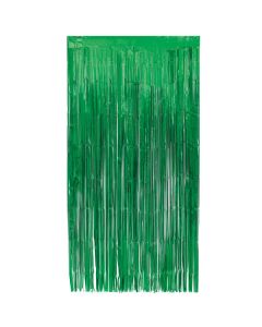 Green Foil Fringe Door Curtain Unique