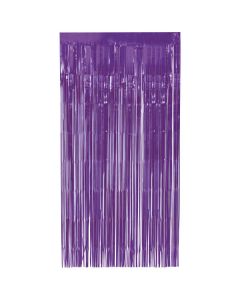 Purple Foil Fringe Door Curtain Unique