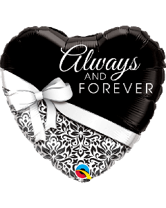 18" FOIL HEART ALWAYS AND FOREVER 17084/1