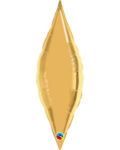 27" Metallic Gold Taper Foil Balloon Unpackaged Qualatex