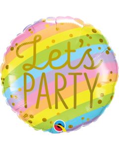18" Let's Party Foil Balloon Qualatex