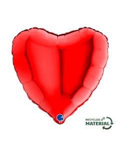 18" Red Heart Foil Grabo
