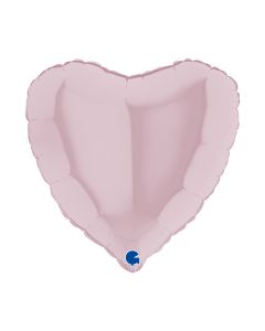 18" Pastel Pink Heart Foil Balloon Grabo