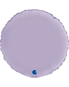 18" Satin Lilac Round Foil Grabo