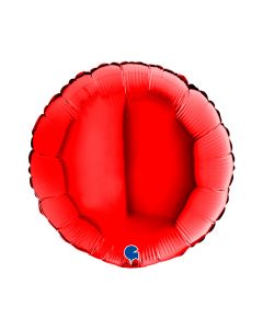 ROUND 18" RED FOIL BALLOON - 18108R-P
