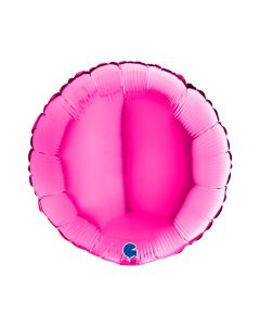 ROUND 18" MAGENTA FOIL BALLOON 18114M-P