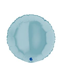 ROUND 18" PASTEL BLUE FOIL BALLOON - 18121PB-P