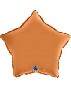 18" Satin Caramel Star Foil Balloon Grabo