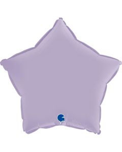 18" Satin Lilac Star Foil Balloon Grabo