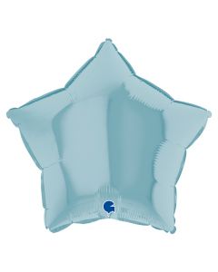 18" Star Pastel Blue foil Balloon