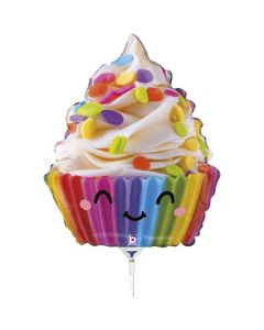9" Mini Cute Colourful Cupcake Foil Grabo